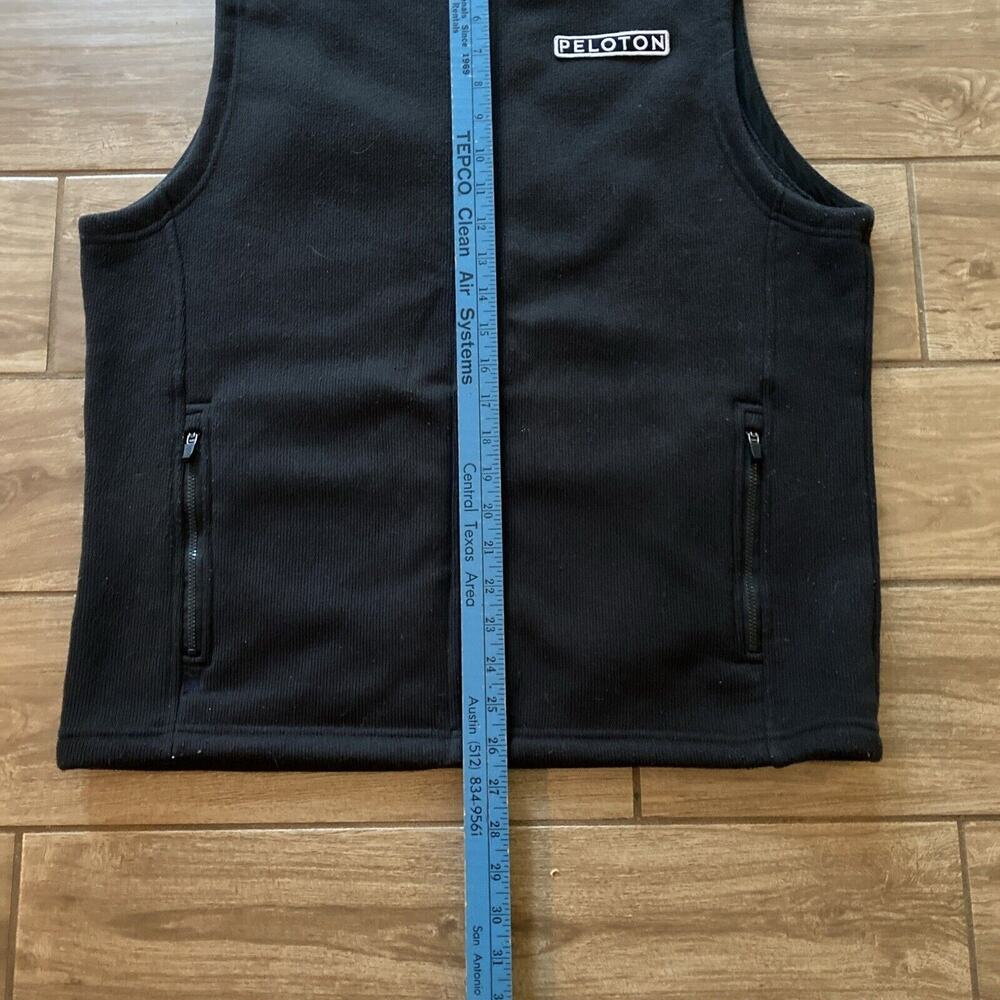 Peloton Rhone Black Fleece Lined Full Zip Mens Vest Large - Picture 3 of 6
